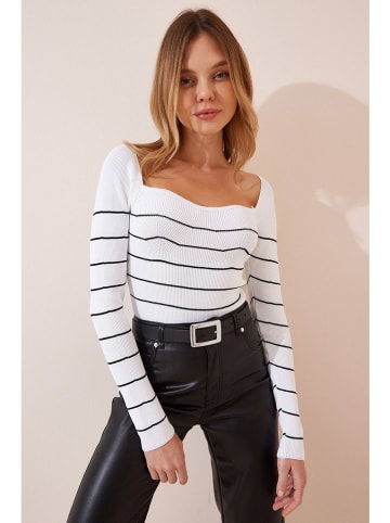 Hapiness Istanbul Koszulka w kolorze biało-czarnym