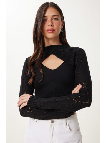 Happiness Istanbul Pullover in Schwarz