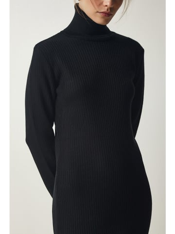 Happiness Istanbul Sukienka dzianinowa w kolorze czarnym