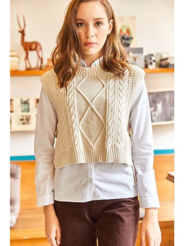 Olalook Pullunder in Creme