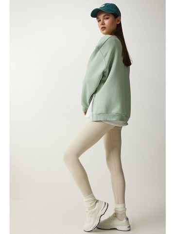 Happiness Istanbul Bluza w kolorze zielonym