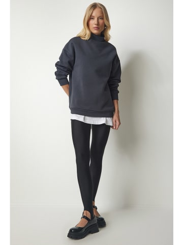 Happiness Istanbul Bluza w kolorze antracytowym