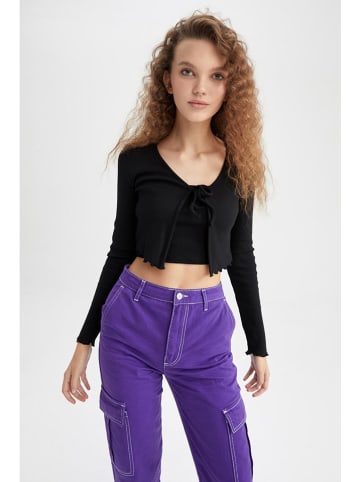 DeFacto Kardigan w kolorze czarnym