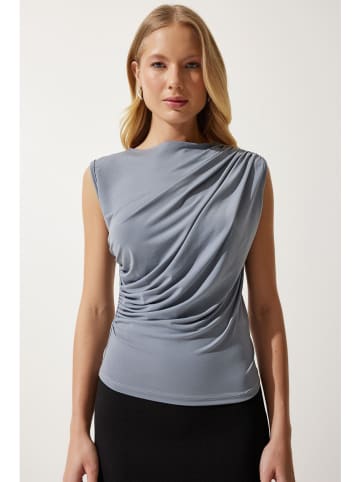 Happiness Istanbul Bluse in Grau