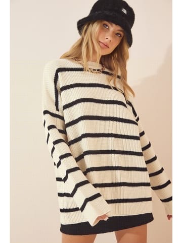 Happiness Istanbul Sweter w kolorze białym