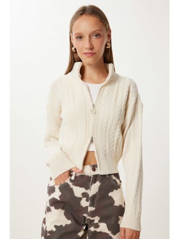 Happiness Istanbul Kardigan w kolorze kremowym