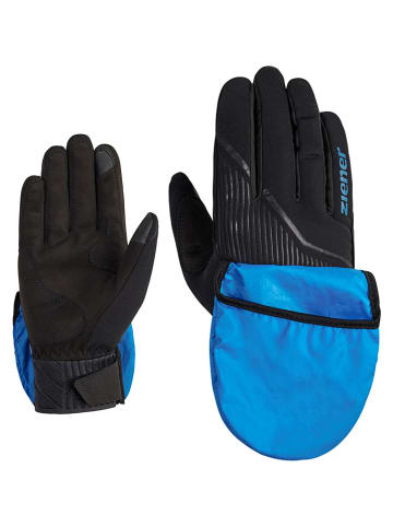 Ziener Langlaufhandschuhe "Ulic" in Blau/ Schwarz