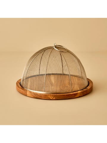 BELLA MAISON Serveerplateau "Spark" lichtbruin - (H)17 x Ø 30,5 cm