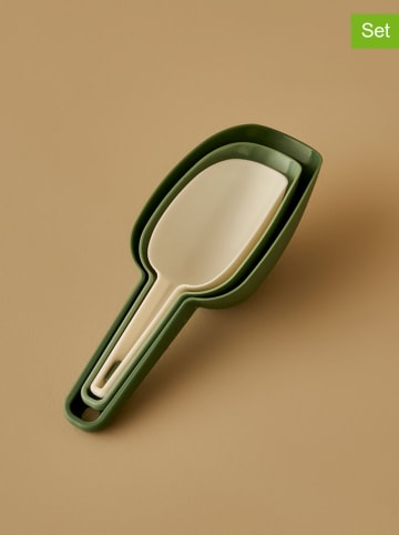 BELLA MAISON 3-delige set: maatlepels "Alvis" groen/beige