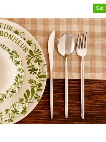 BELLA MAISON 18-delige bestekset "Siena" zilverkleurig