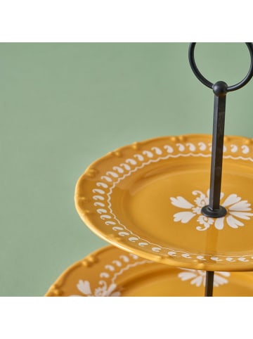 BELLA MAISON Etagère "Indian" geel - Ø 25 cm