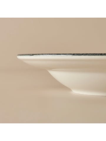 BELLA MAISON Talerz "Book Lovers" w kolorze biało-czarnym do makaronu - Ø 28 cm