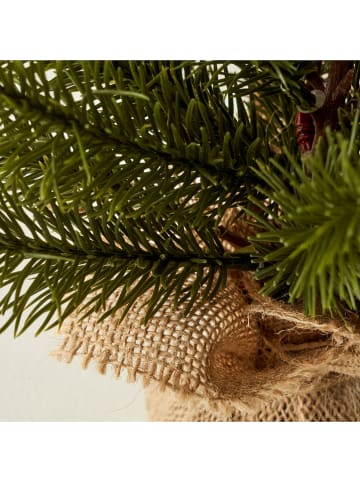 BELLA MAISON Kunstkerstboom in jute zak - (H)35 cm