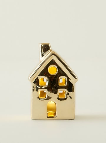 BELLA MAISON Dekoobjekt mit LED-Beleuchtung in Gold - (B)5 x (H)8 x (T)5 cm