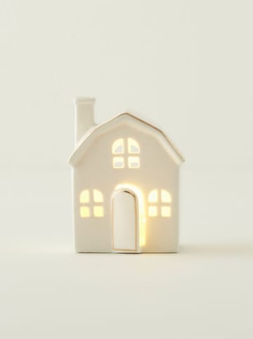 BELLA MAISON Dekoobjekt mit LED-Beleuchtung in Creme - (B)9 x (H)12 x (T)8 cm