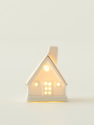 BELLA MAISON Dekoobjekt mit LED-Beleuchtung in Creme - (B)5 x (H)7 x (T)5 cm
