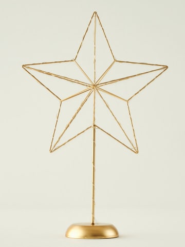 BELLA MAISON Dekoobjekt mit LED-Beleuchtung in Gold - (B)30 x (H)46 x (T)11 cm