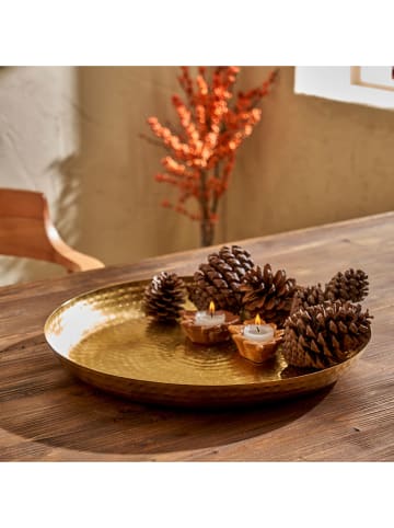 BELLA MAISON Serveerdienblad "Serra" goudkleurig - Ø 40 cm