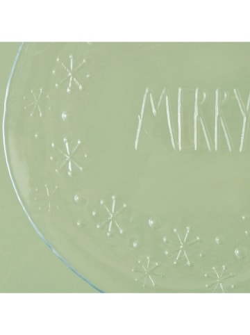 BELLA MAISON 4-delige set: serveerborden transparant - Ø 28 cm