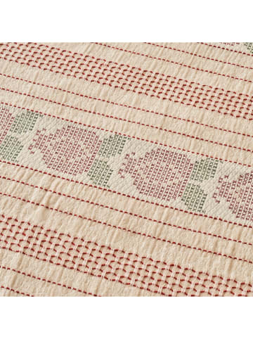 BELLA MAISON Dekbedovertrek crème/rood - (L)240 x (B)220 cm