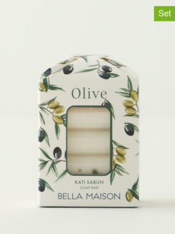 BELLA MAISON 3-delige set: zeep "Olive" - 3x 50 g