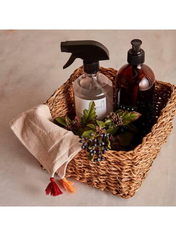 BELLA MAISON Opbergmand "Kiara" lichtbruin - (B)18 x (H)18 x (D)8 cm