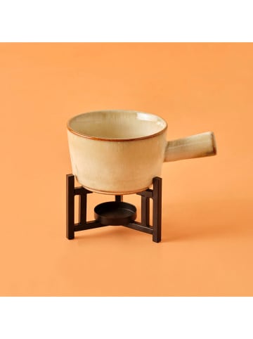 BELLA MAISON Fonduepan beige - Ø 19 cm x (H)15 cm