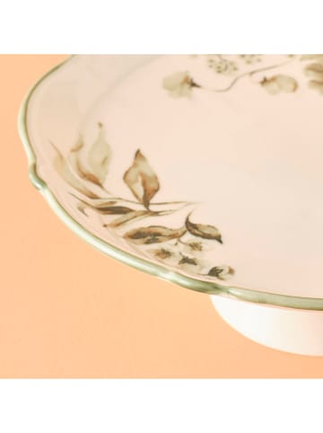 BELLA MAISON Patera kuchenna "Julia" w kolorze biało-zielonym - Ø 32 cm