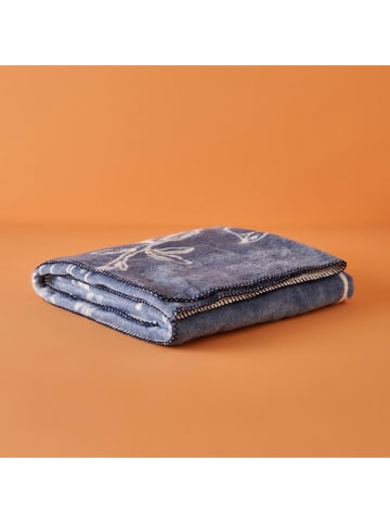 BELLA MAISON Woondeken blauw/wit - (L)170 x (B)130 cm