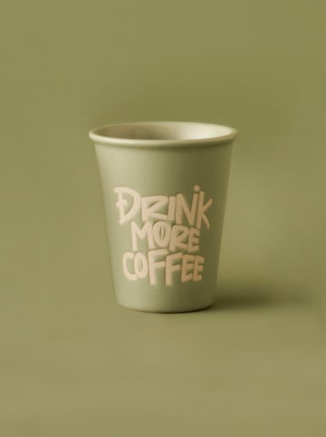 BELLA MAISON Kaffeebecher "Drink Espresso" in Grün - 100 ml
