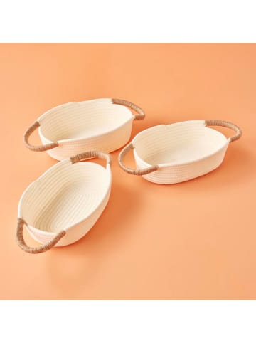 BELLA MAISON Kosz "Montana" w kolorze kremowym - 33 x 23 x 9 cm