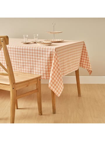 BELLA MAISON Tafellaken zalmroze/wit - (L)150 x (B)150 cm