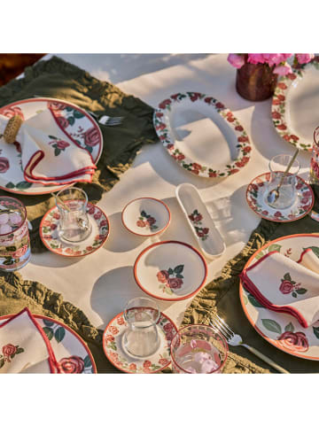 BELLA MAISON 26-delig ontbijtservies wit/lichtroze