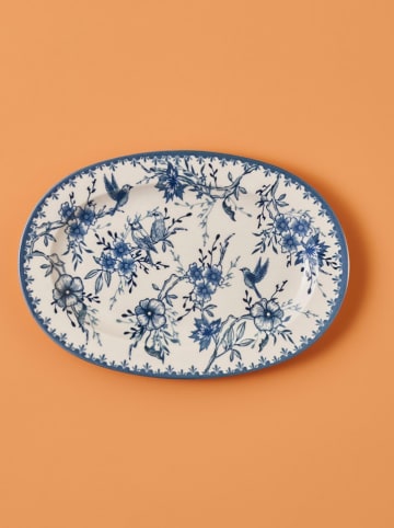 BELLA MAISON Serveerplateau wit/blauw - (L)30 cm