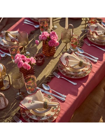 BELLA MAISON 24-delig tafelservies wit/lichtroze