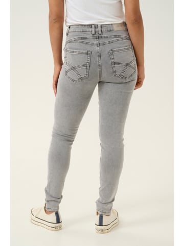 Kaffe Dżinsy - Skinny fit - w kolorze jasnoszarym