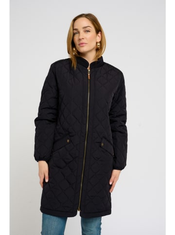 Kaffe Steppmantel in Schwarz