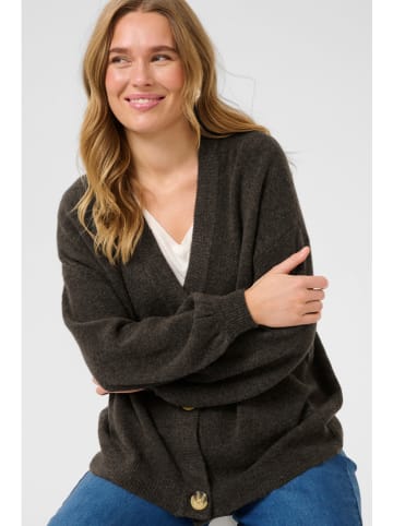 Kaffe Kardigan w kolorze ciemnobrązowym