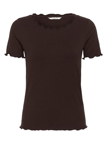 Cream Shirt donkerbruin