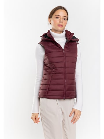 Northwood Doorgestikte bodywarmer "Lana" bordeaux