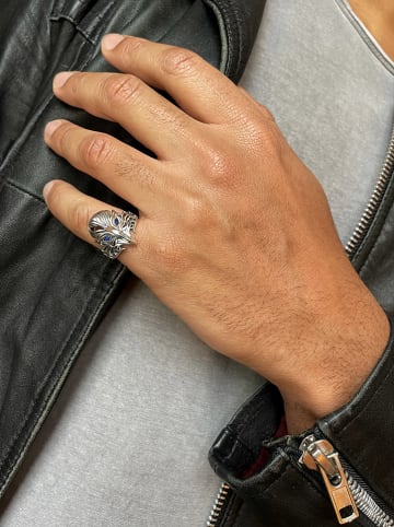 Uomo Silber-Ring mit Edelsteinen