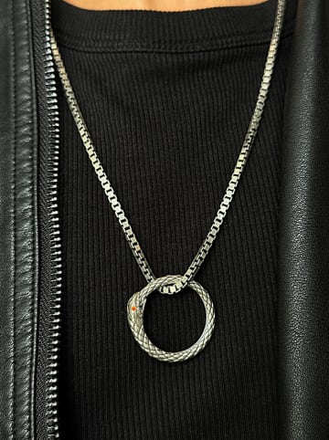 Uomo Zilveren hanger met edelsteen