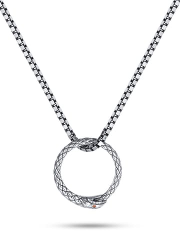 Uomo Zilveren hanger met edelsteen