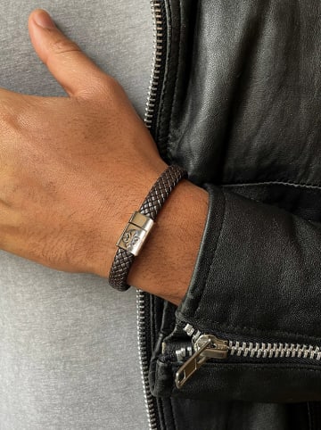 Uomo Leder-Armband in Braun