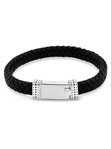 Uomo Leder-Armband in Schwarz
