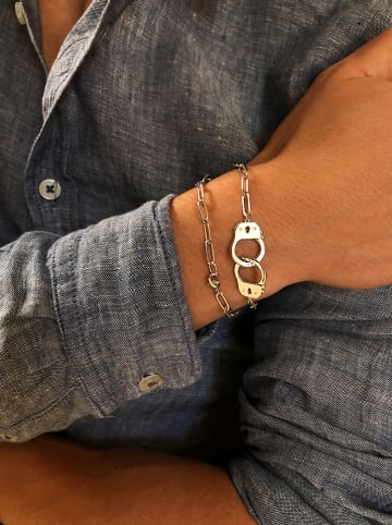 Uomo Silber-Armkette mit Schmuckelement