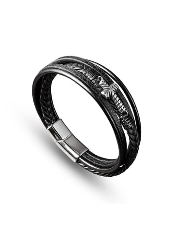 Uomo Leder-Armband mit Schmuckelement