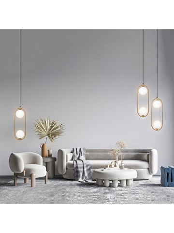 Maytoni Hängeleuchte "Ring" in Weiß/ Schwarz - (B)17 x (H)204 cm