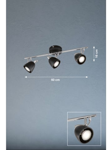 FH Lighting Lampa sufitowa "Gemma" w kolorze czarnym - 50 x 10 cm