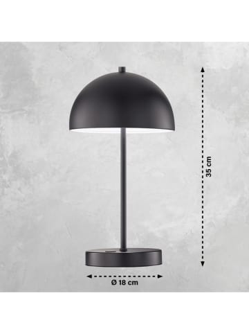 FH Lighting Lampa stołowa LED "Kia" w kolorze czarnym - wys. 35 x Ø 18 cm